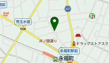 永福町北第一自転車駐車場の地図画像