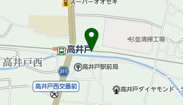 高井戸東自転車駐車場の地図画像