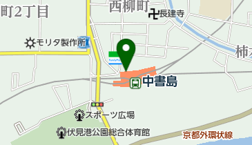 京阪中書島駅駐輪場の地図画像