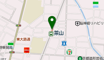 パークス茶山駅駐輪場の地図画像