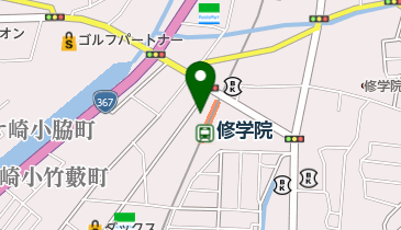 修学院駅駐輪場の地図画像