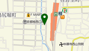 桂駅西口自転車駐車場の地図画像