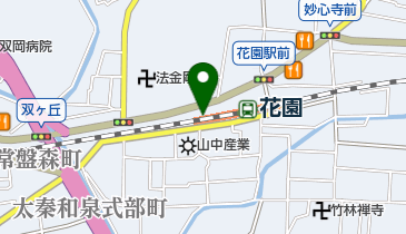 花園駅自転車等駐車場の地図画像