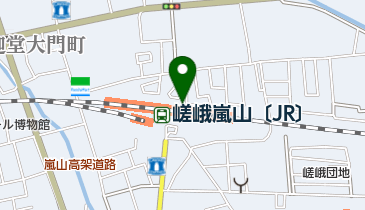 京都市嵯峨嵐山駅自転車駐車場の地図画像