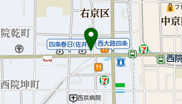 西院サイクルスタンドの地図画像