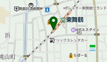 東舞鶴駅西駐輪場の地図画像