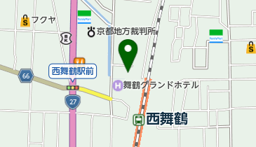 西舞鶴駅北駐輪場の地図画像