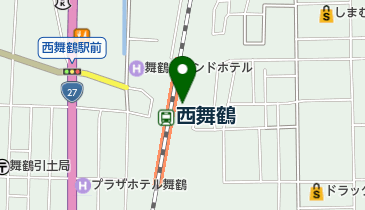 西駅交流センター駐輪場(東側)の地図画像