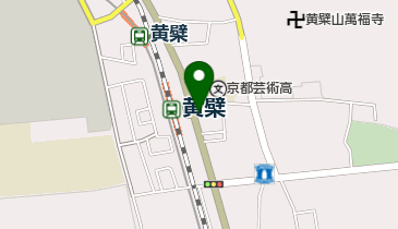 JR黄檗駅前第2自転車等駐車場の地図画像