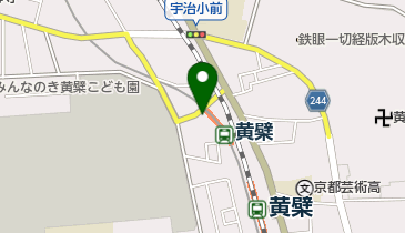 京阪黄檗駐輪場の地図画像
