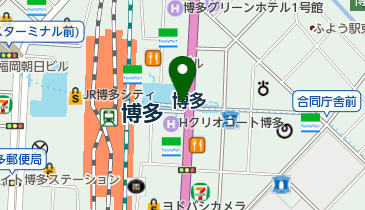 市営 博多駅路上駐輪場(筑紫口)の地図画像