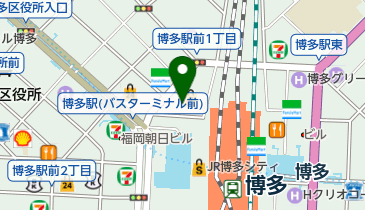 福岡交通センタービル バイク駐車場の地図画像