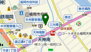 バイクロック 天神1丁目駐輪場(済生会)の地図画像