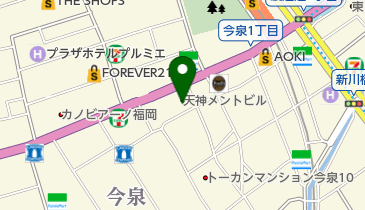 天神メント駐輪場の地図画像