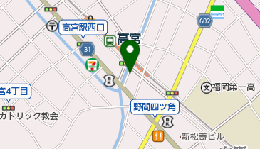 高宮駅高架下駐輪場の地図画像