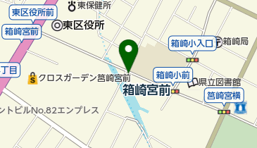 箱崎宮前駅北駐輪場の地図画像