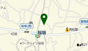 桜坂駅駐輪場の地図画像