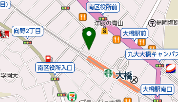 バイクロック 大橋名店街駐輪場(北)の地図画像