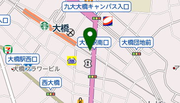 バイクロック 大橋名店街駐輪場(南)の地図画像