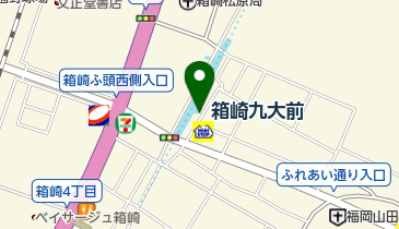 箱崎九大前駐輪場の地図画像