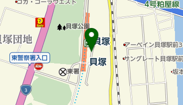 貝塚駅東駐輪場の地図画像