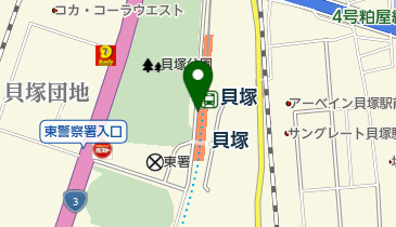 貝塚駅西駐輪場の地図画像