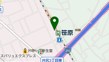 市営 笹原駅西駐輪場の地図画像