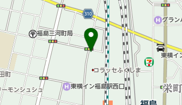 福島駅西口北自転車駐輪場の地図画像