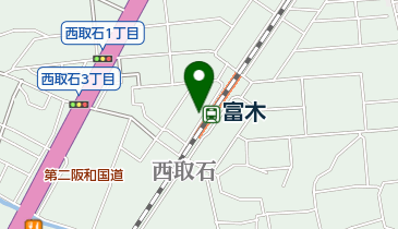 富木駅西自転車駐車場の地図画像