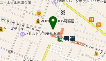 君津駅北口自転車駐車場の地図画像