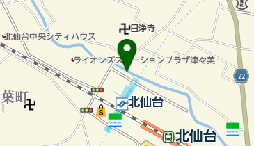 北仙台駅地下自転車等駐車場の地図画像