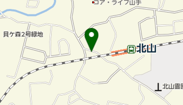 北山駅自転車等駐車場の地図画像