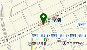 厚別駅第2自転車駐車場の地図画像