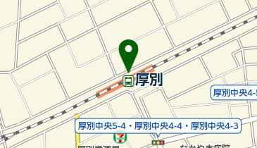 厚別駅第3自転車駐車場の地図画像