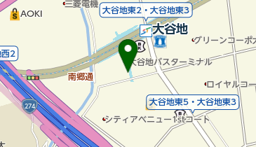 大谷地駅路上第1自転車駐車場の地図画像