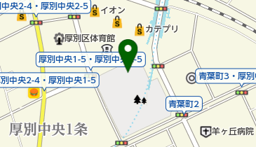 新札幌科学館公園仮設自転車駐車場の地図画像