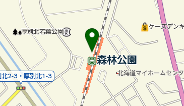 森林公園西口第1自転車駐車場の地図画像