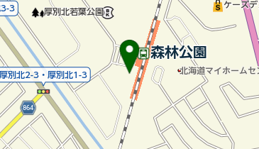 森林公園西口第2自転車駐車場の地図画像