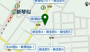 麻生6丁目自転車駐車場の地図画像
