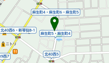 麻生駅交通局自転車駐車場の地図画像