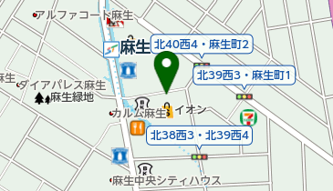 北39条西4丁目路上(ダイエー)自転車駐車場の地図画像