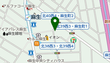 北39条西3丁目路上自転車駐車場の地図画像