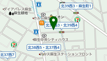 麻生バスターミナル自転車駐車場の地図画像