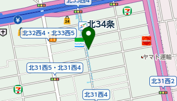 北34条駅交通局自転車駐車場の地図画像