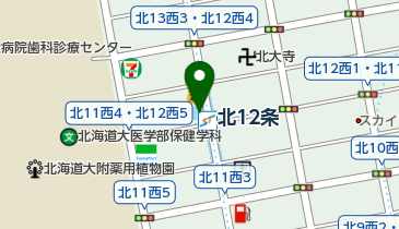 北12条駅自転車駐車場の地図画像