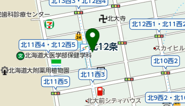 北12条駅路上第1自転車駐車場の地図画像