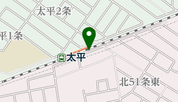 太平駅東区側自転車駐車場の地図画像