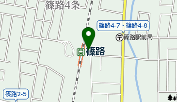 篠路駅JR第1自転車駐車場の地図画像