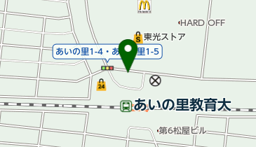 あいの里教育大駅前自転車駐車場の地図画像