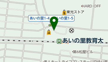 あいの里教育大駅第1自転車駐車場の地図画像